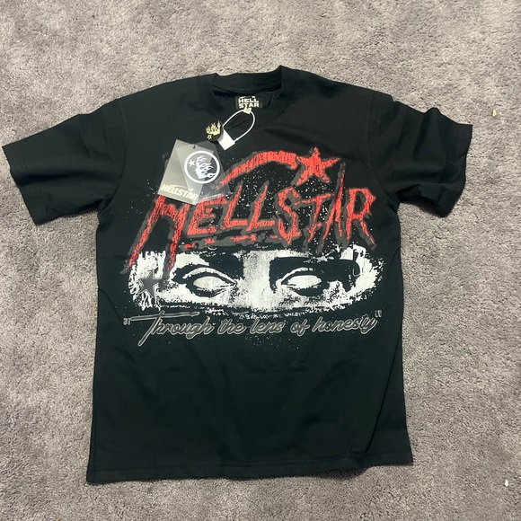 Hellstar Black Graphic T-Shirt - Picture 1 of 4